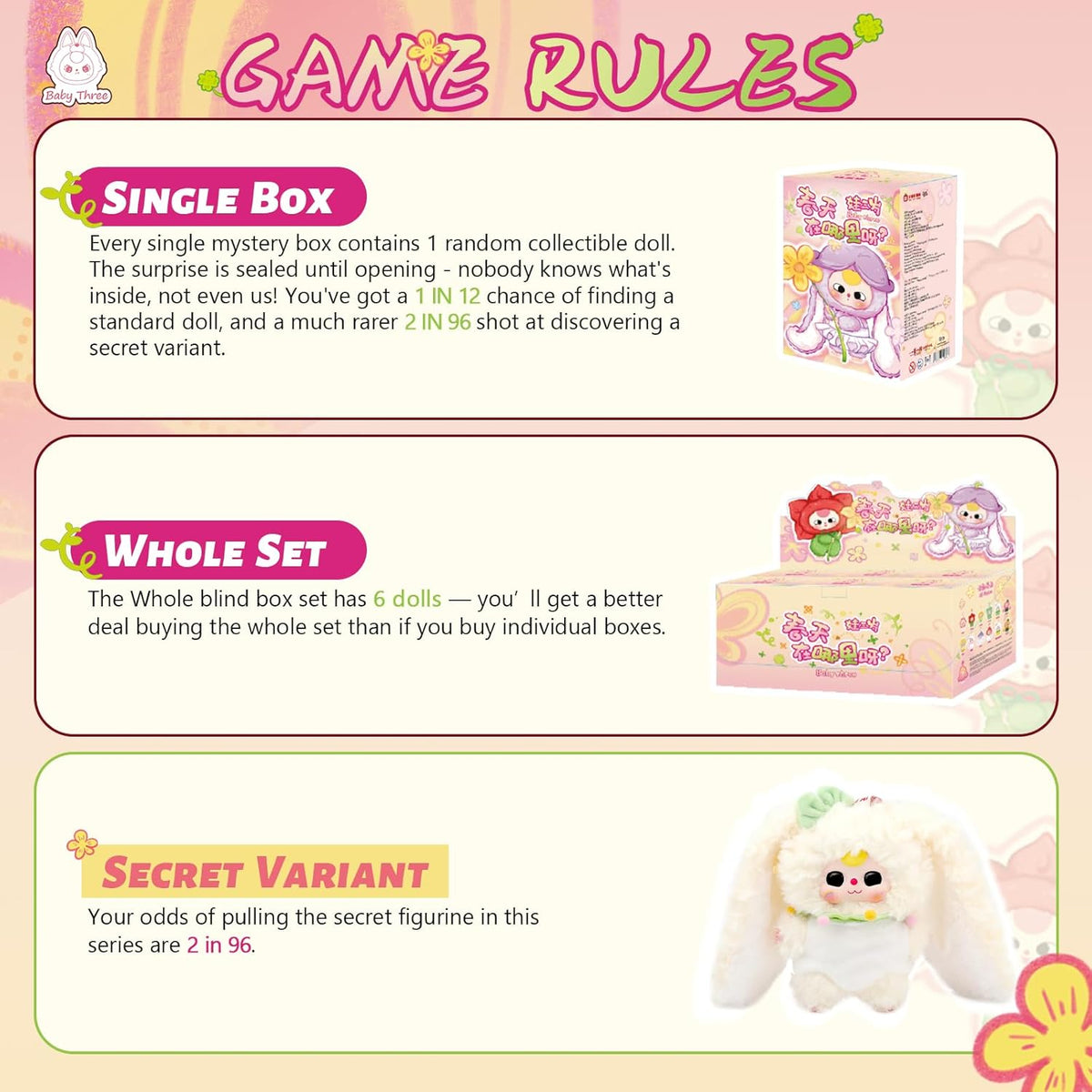 Baby Three Spring Plush Mystery Box