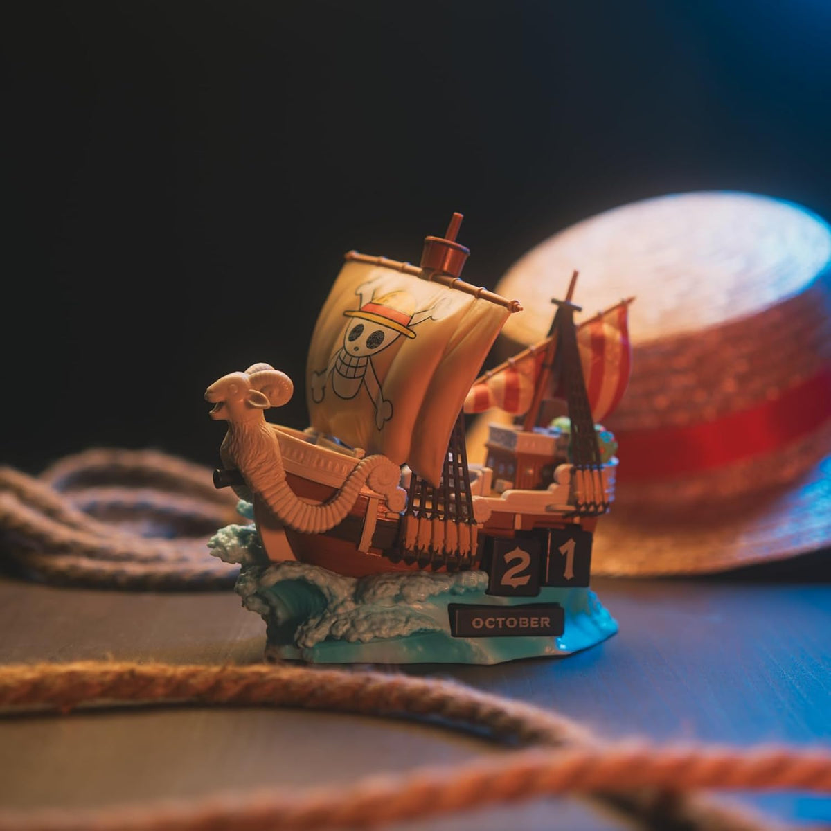 One Piece Going Merry 3D Perpetual Calendar Official Netflix One Piece Licensed Collectible