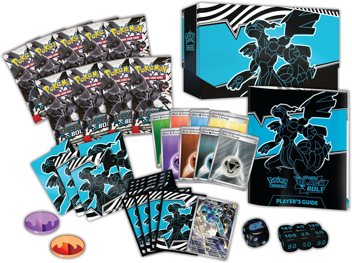 Pokémon TCG: Scarlet & Violet – Black Bolt Elite Trainer Box Premium Training Kit for Unova Region Fans & Competitors
