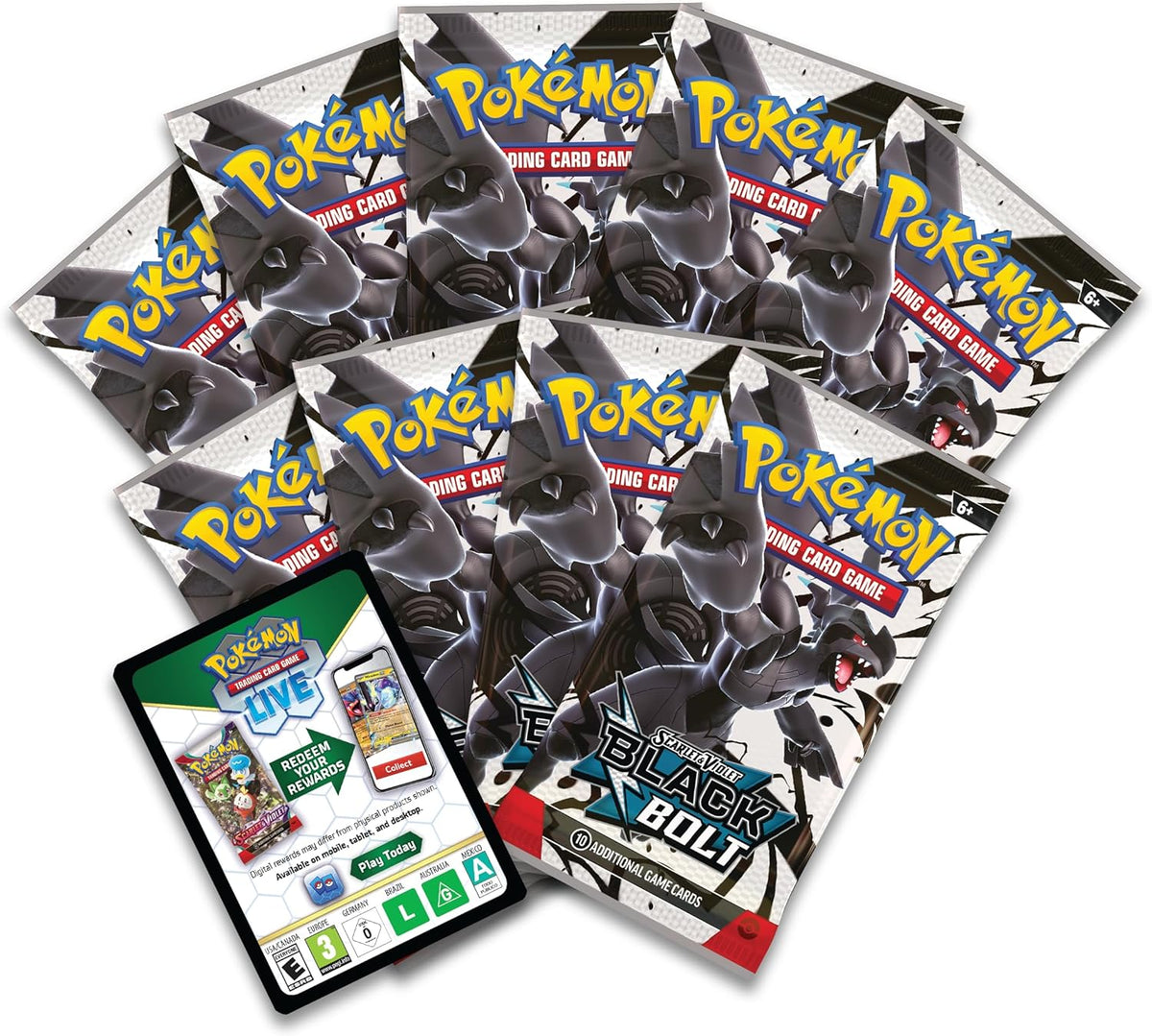Pokémon TCG: Scarlet & Violet – Black Bolt Elite Trainer Box Premium Training Kit for Unova Region Fans & Competitors