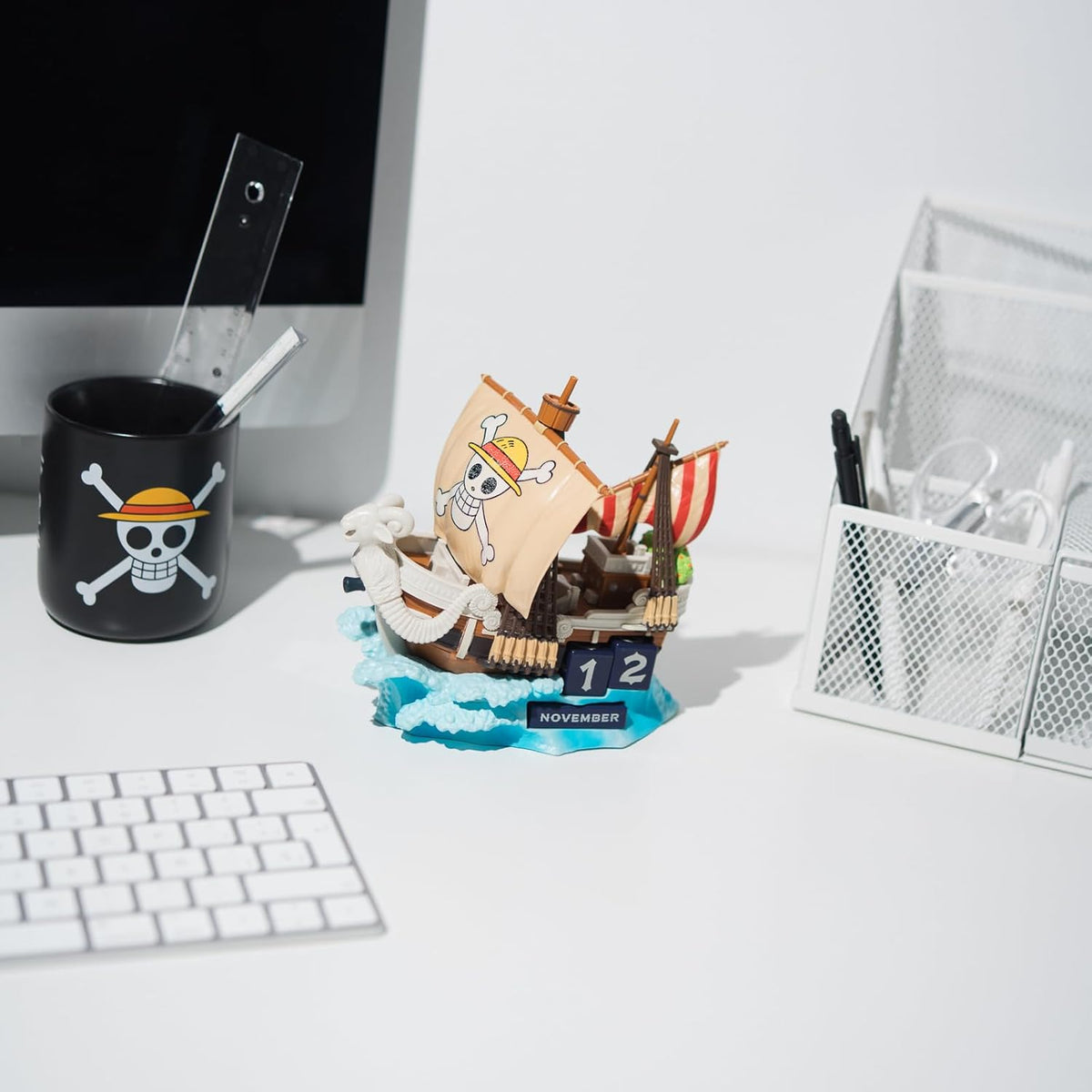 One Piece Going Merry 3D Perpetual Calendar Official Netflix One Piece Licensed Collectible