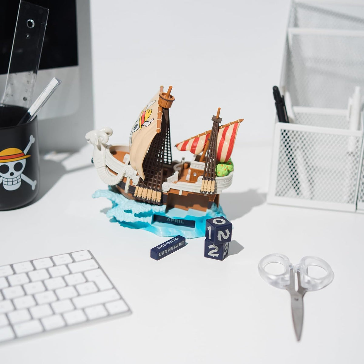 One Piece Going Merry 3D Perpetual Calendar Official Netflix One Piece Licensed Collectible