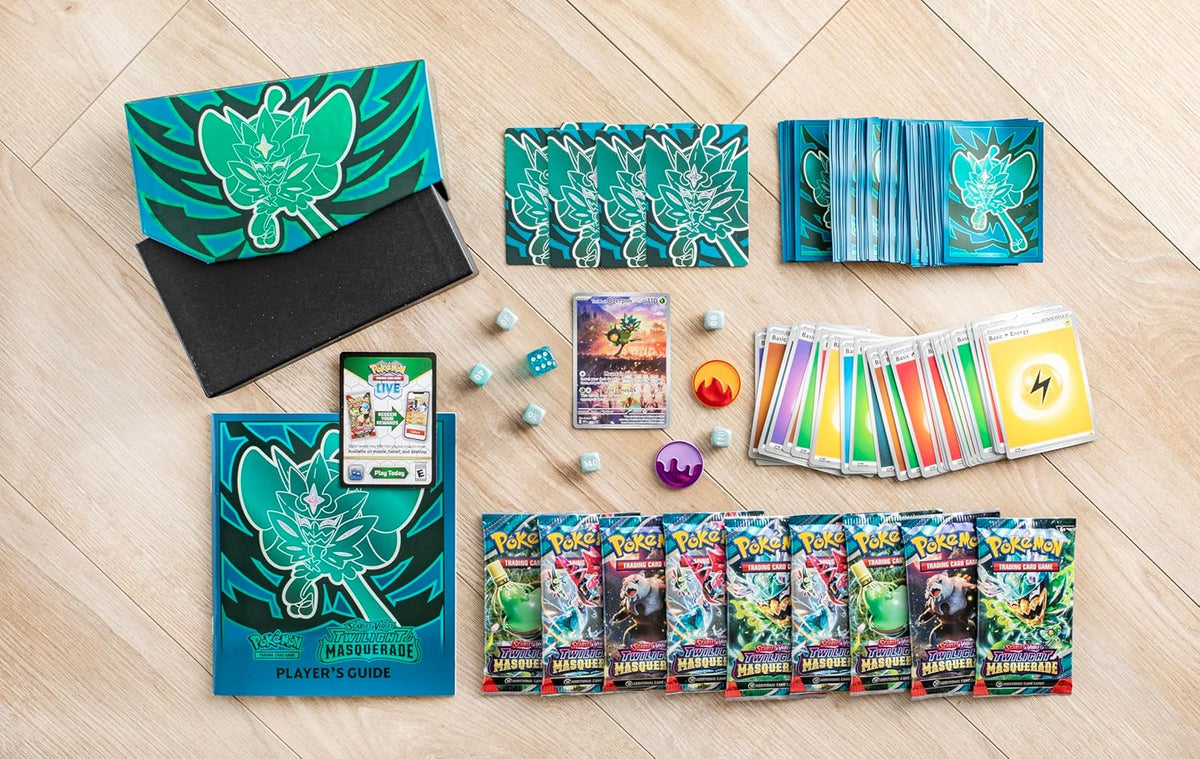 Pokémon TCG: Scarlet & Violet – Twilight Masquerade Elite Trainer Box Uncover the Mystery of Ogerpon in Kitakami